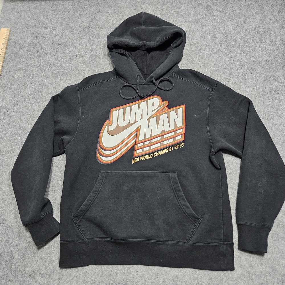 Nike Air Jordan‎ Jumpman Men's Core Fleece Sweatshirt Hoodie Size Medium Black
